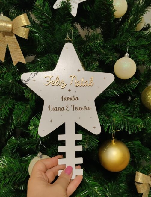 Estrela para topo da árvore de Natal